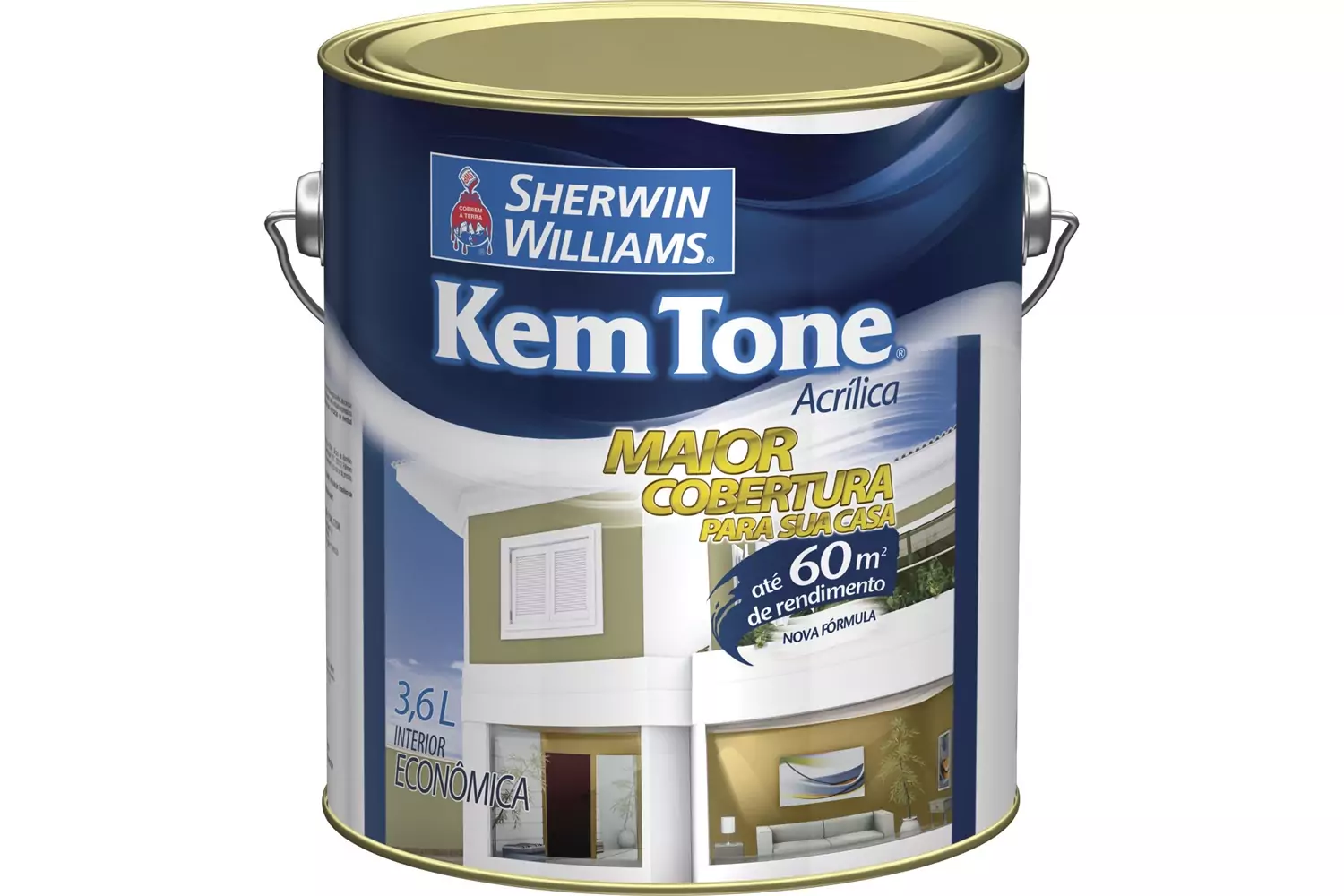 Tinta Acrílica Kem Tone Bianco Sereno 3,6 L Sherwin-Williams