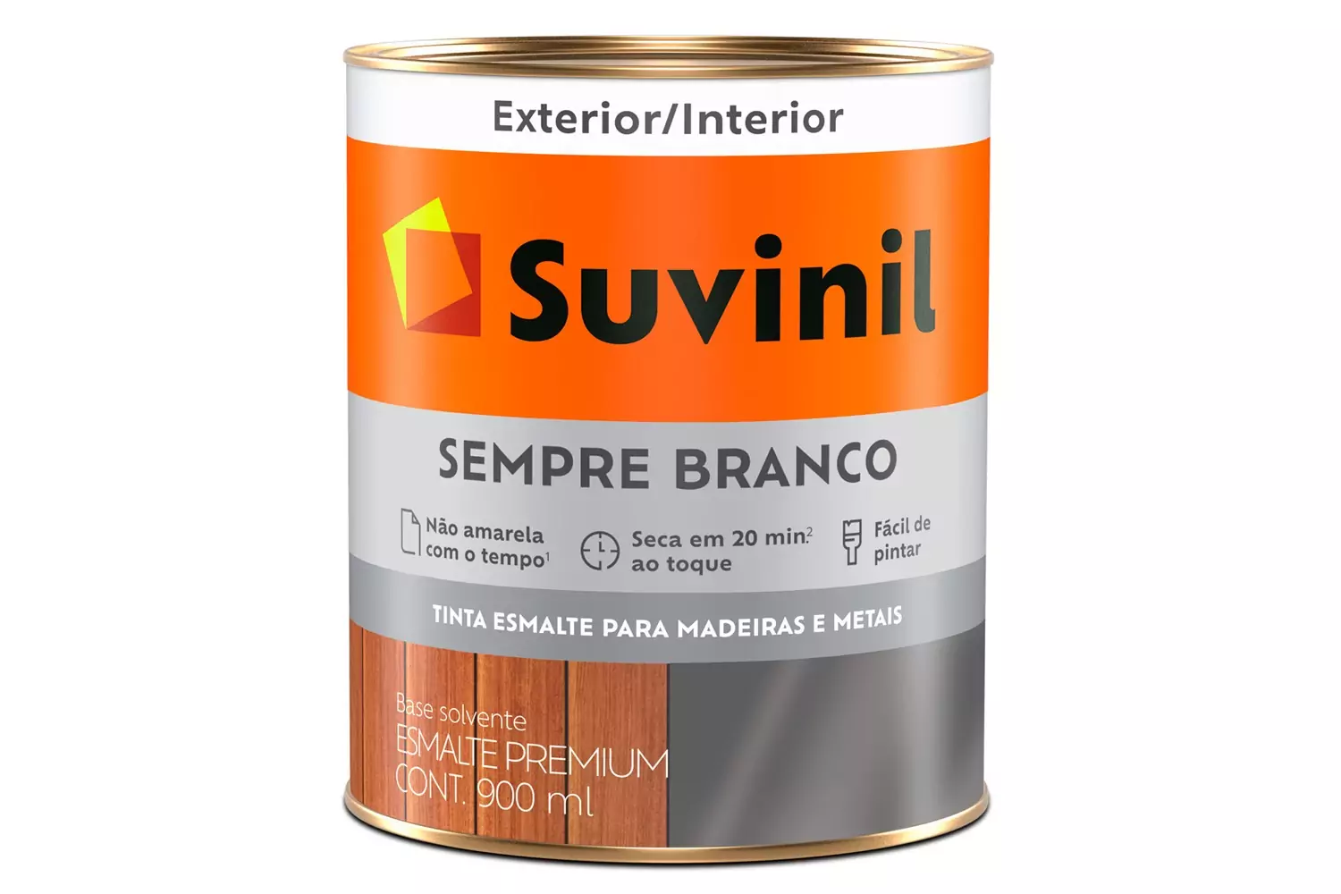 Esmalte Acetinado Sempre Branco 900 ml Suvinil