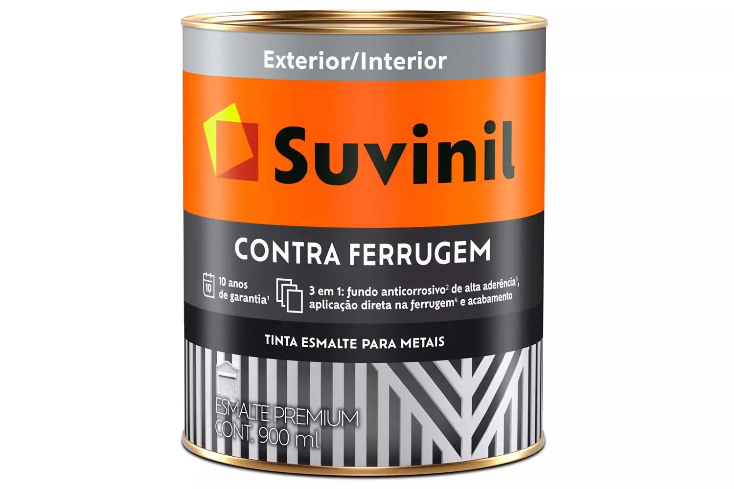 Esmalte Brilhante Contra Ferrugem Branco 900 ml Suvinil