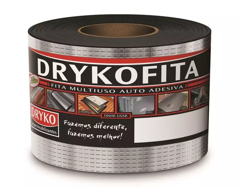 Fita Asfáltica - Alumínio - 15cm X 10m X 1mm - Dryko