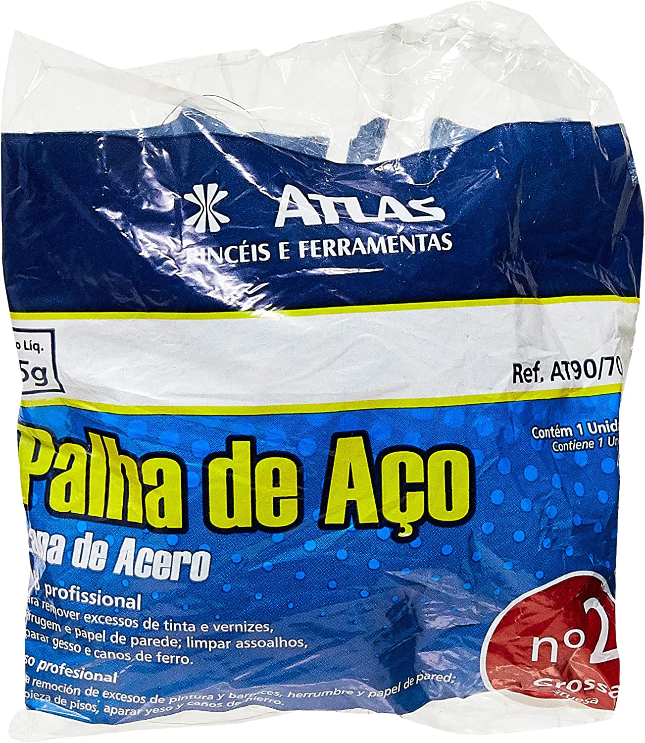 Palha de Aço Nº 2 Pincéis Atlas