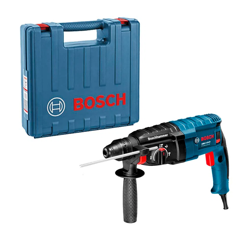 Martelete Perfurador e Rompedor com Maleta Azul 820W 127V Bosch