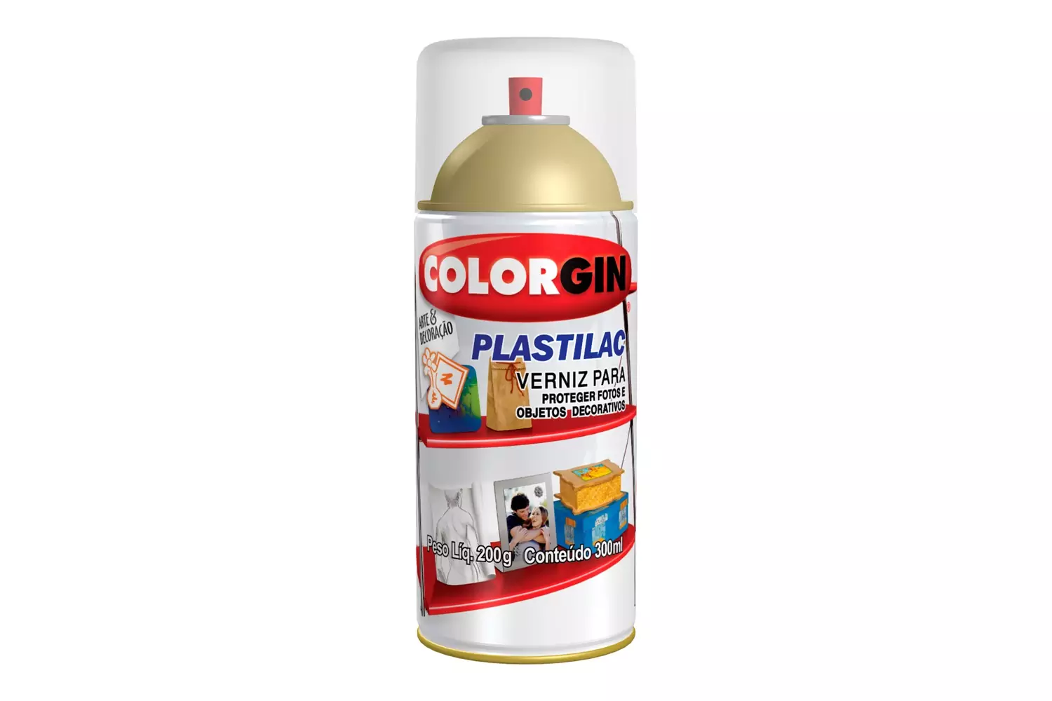 Spray Verniz Plastilac Brilhante Colorgin