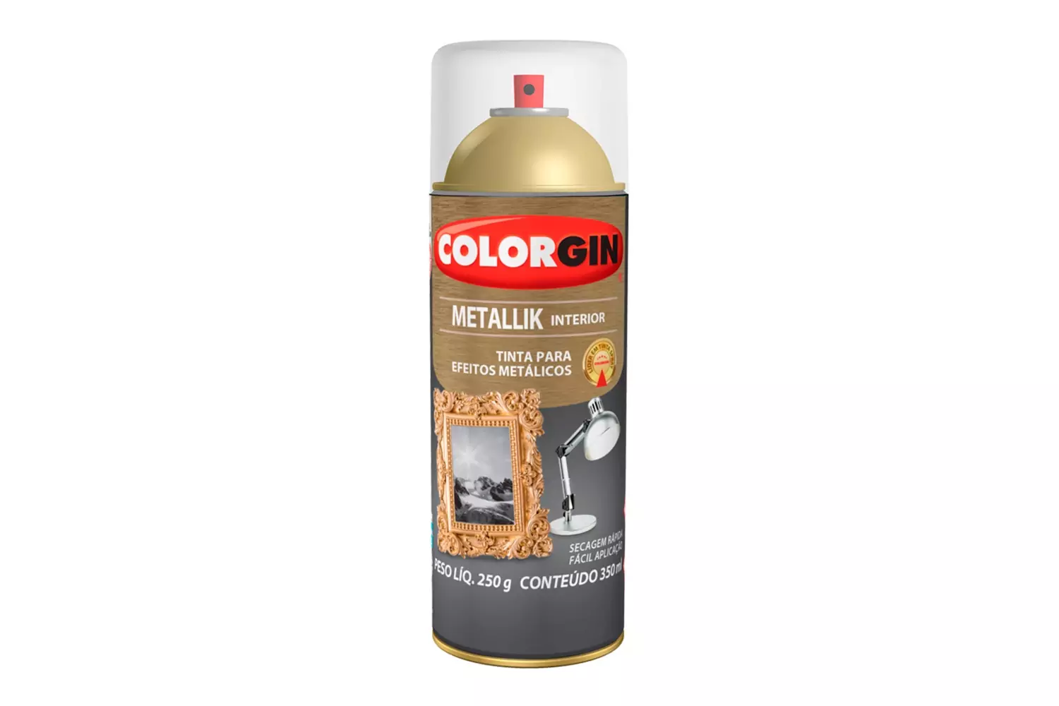 Spray Metallik Verniz Incolor Colorgin