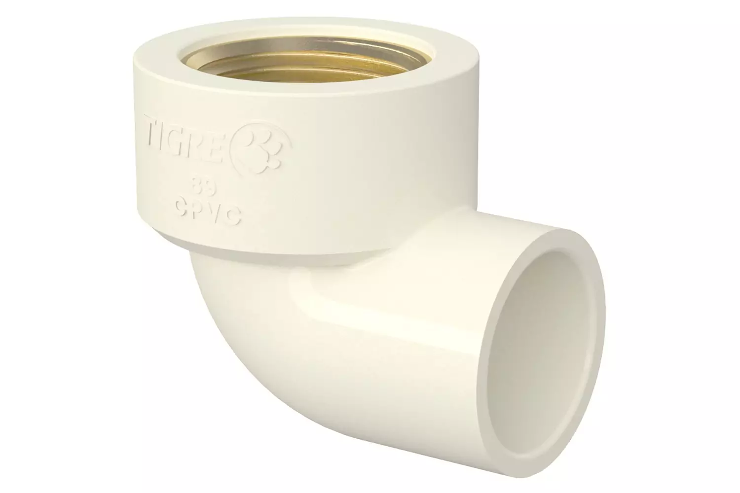 Joelho de Transposição 90° Aquatherm 1/2X15mm Branco Tigre