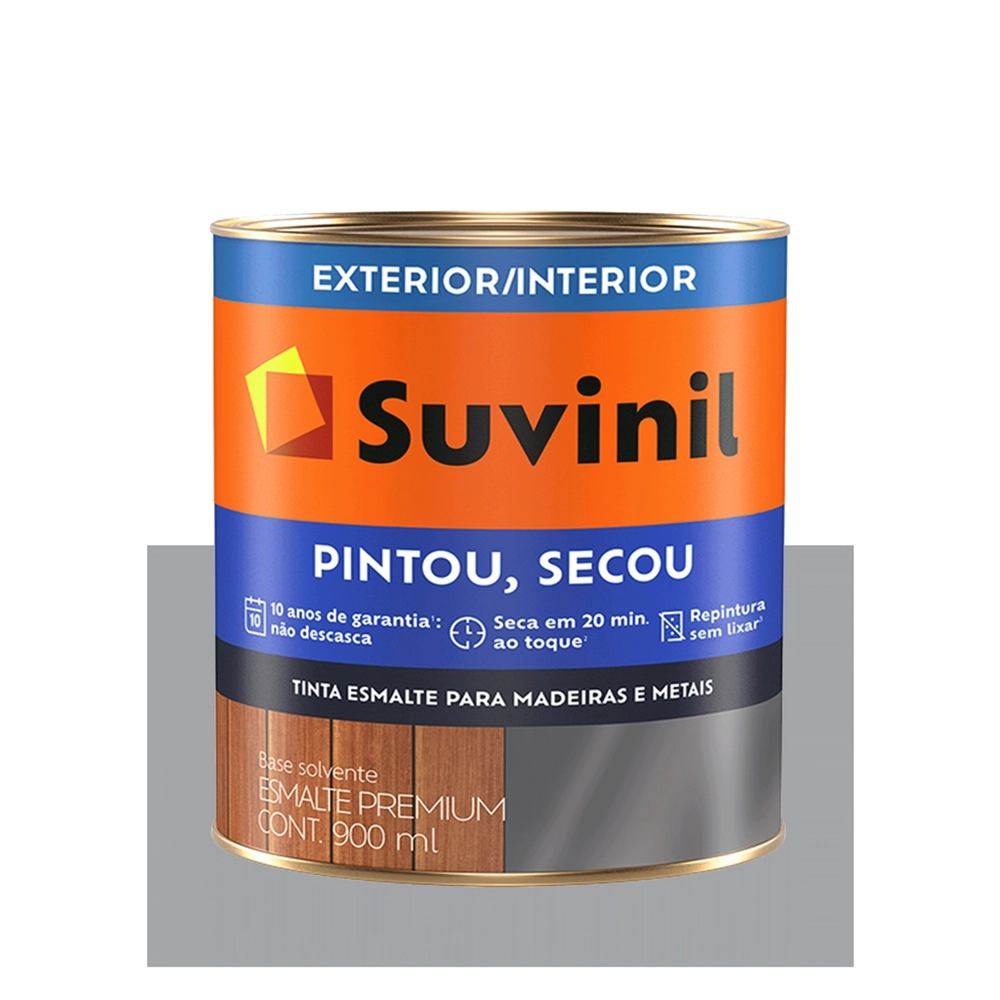 Esmalte Pintou Secou Cinza Médio 900 ml Suvinil