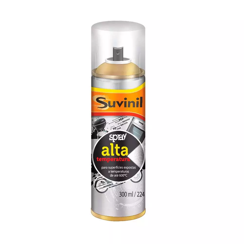 Tinta Spray Alta Temperatura Alumínio 300ml Suvinil