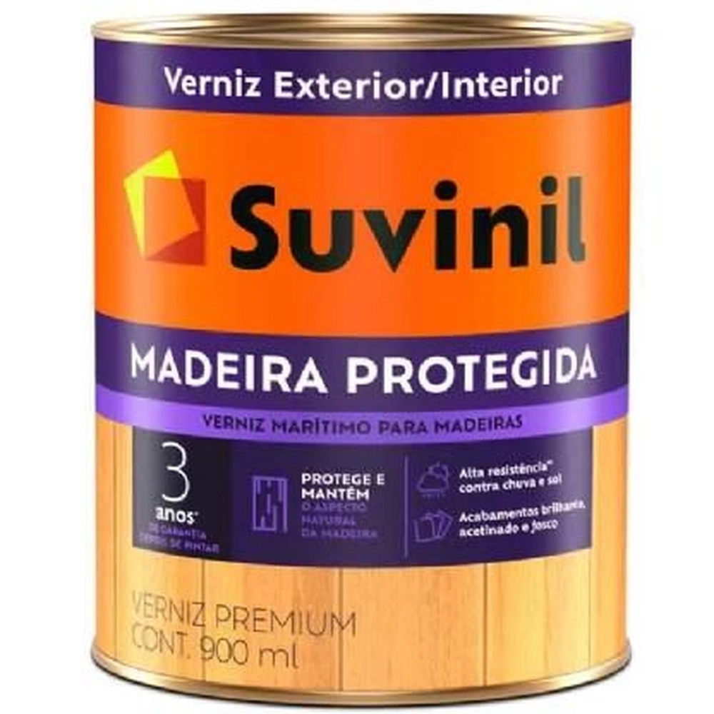 Verniz Marit Madeira Protegida Acetinado 900ml Suvinil