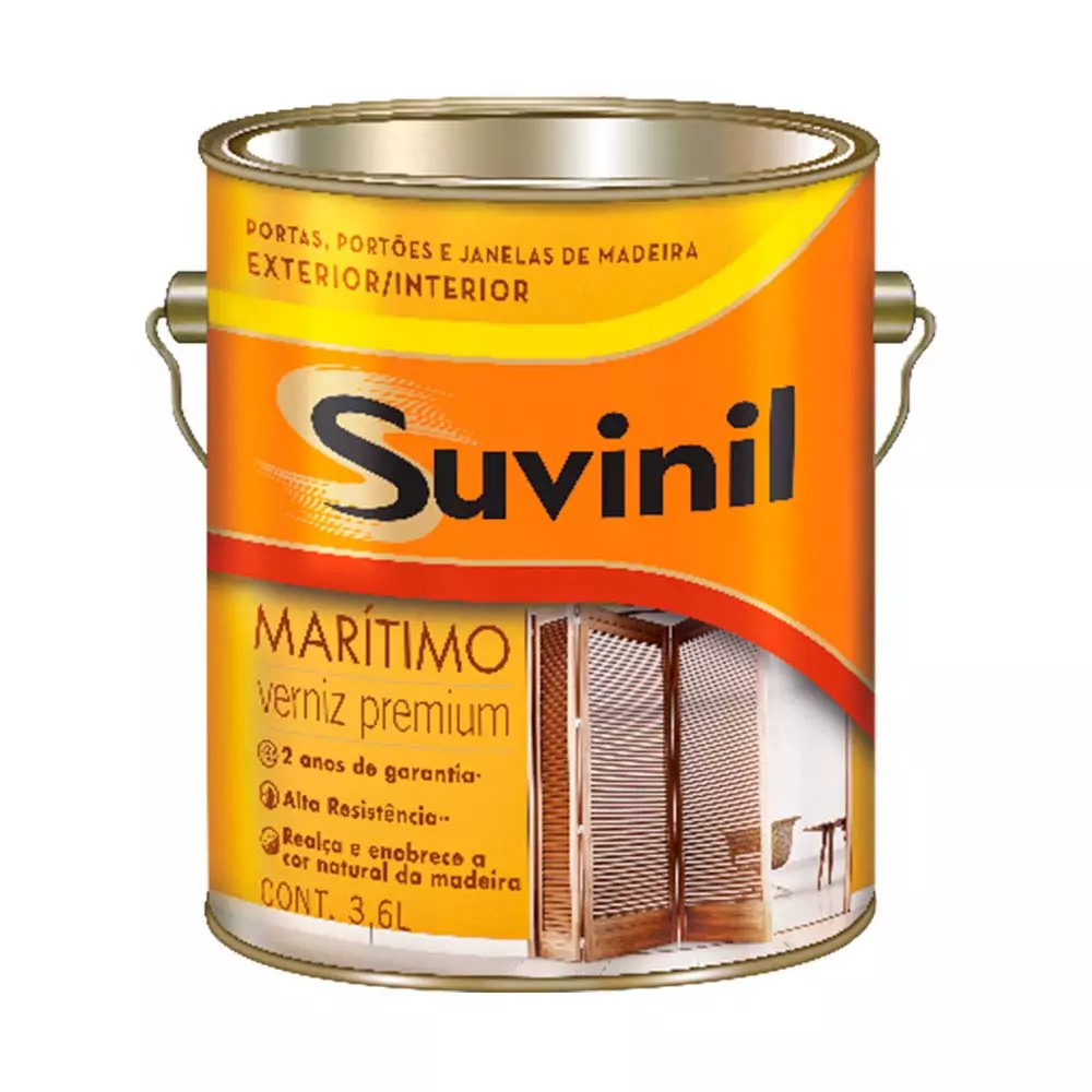 Verniz Marítimo 3,6 Litros Brilhante Natural Suvinil