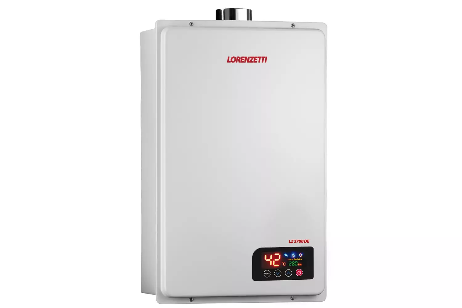 Aquecedor de Água a Gás Natural 37 Litros Lz 3700DE Branco Lorenzetti