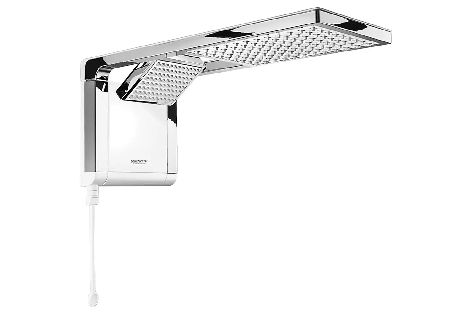 Chuveiro Elétrico Acqua Duo Ultra Branco e Cromado 5500W 110V  Lorenzetti