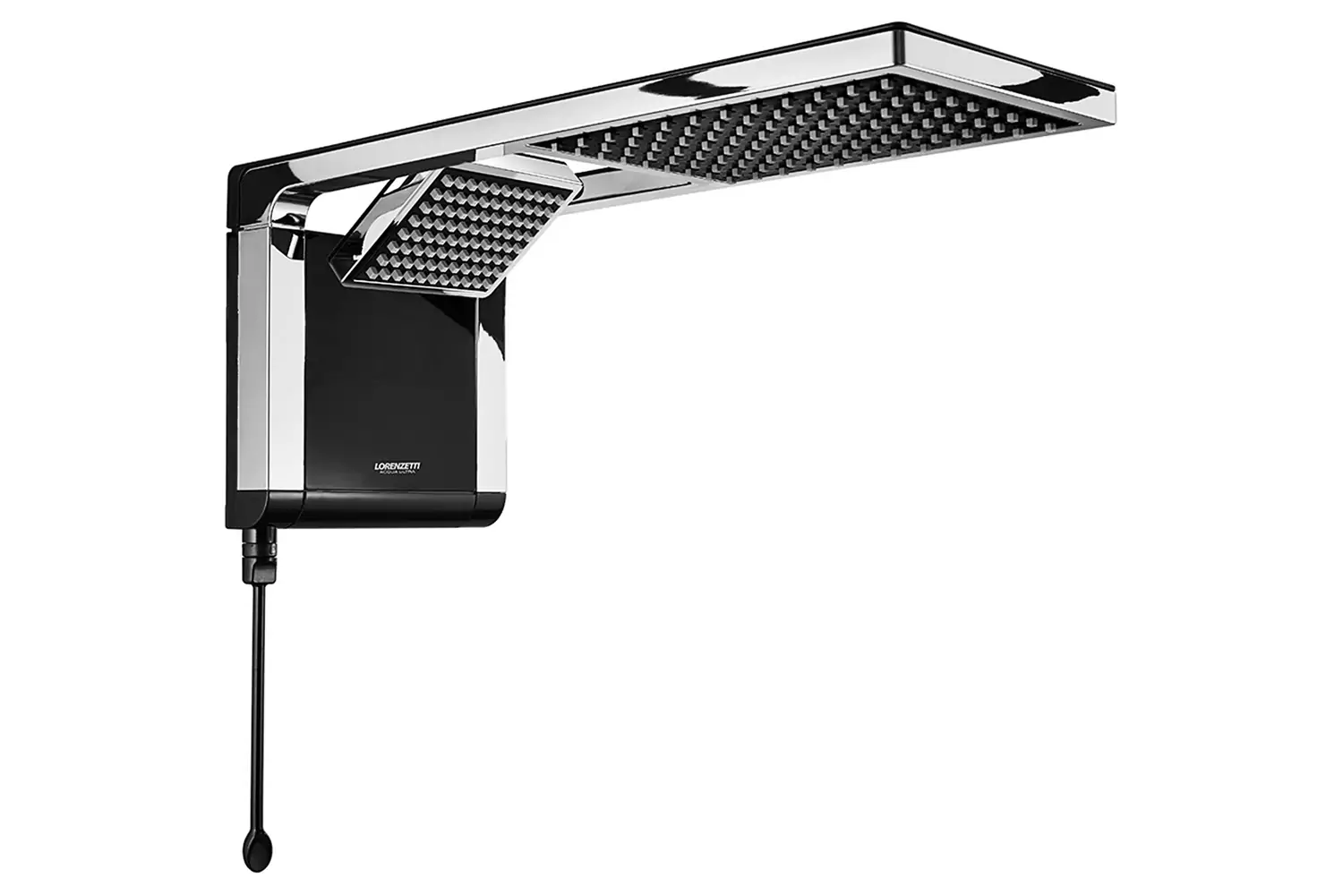 Chuveiro Elétrico Acqua Duo Ultra Preto e Cromado 5500W 110V  Lorenzetti