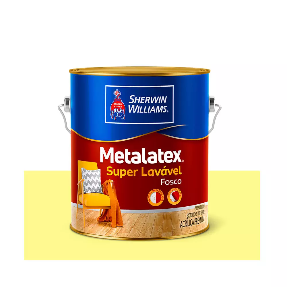 Tinta Látex Acrílica Metalátex Amarelo Canário 3,2 L Sherwin-Williams