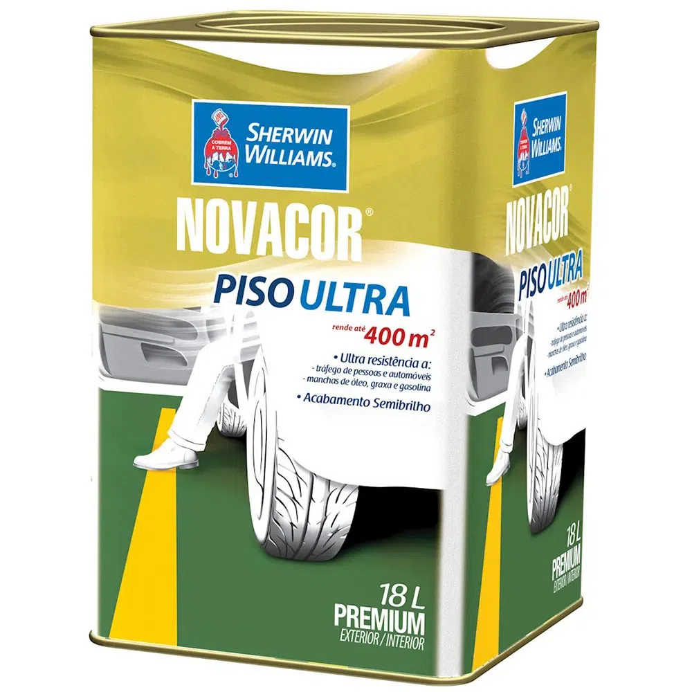 Tinta Acrílica NovaCor Piso Ultra Branco 18 L Sherwin-Williams