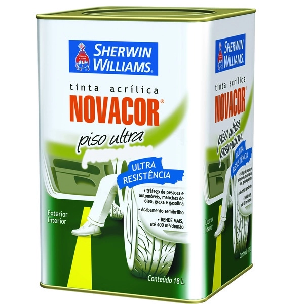 Tinta Acrílica NovaCor Piso Ultra Cinza Chumbo 18 L Sherwin-Williams