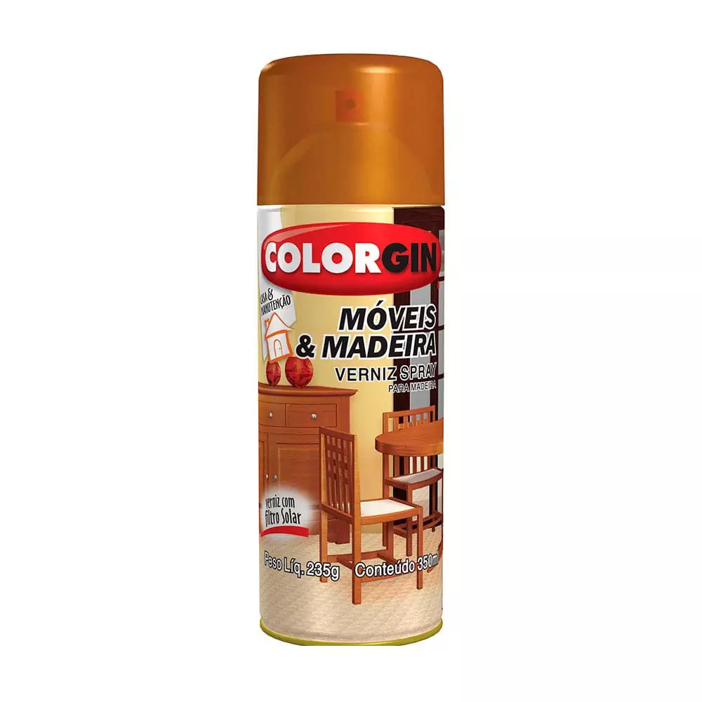 Tinta Spray Verniz Marítimo para Móveis e Madeira 350ml Sherwin-Williams