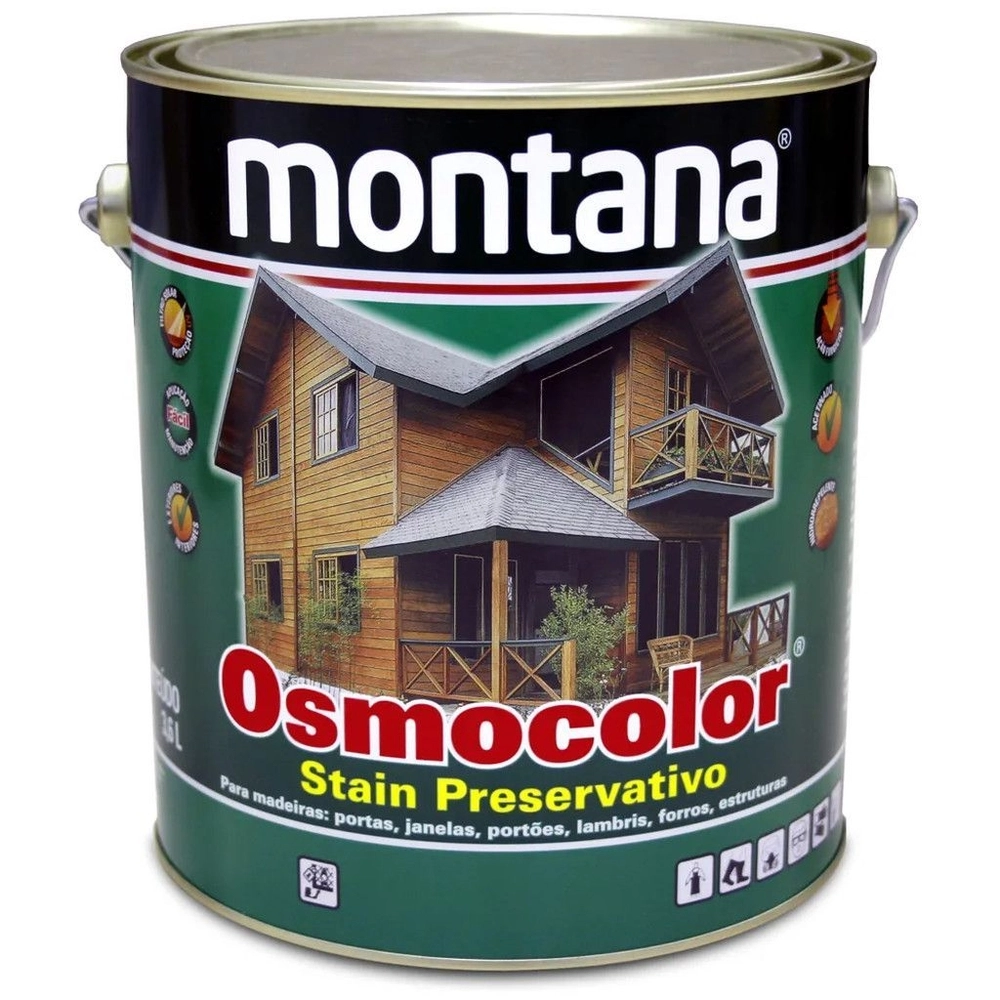 Tingidor Osmocolor Stain Uv Deck Castanho 3,6 L Montana Química