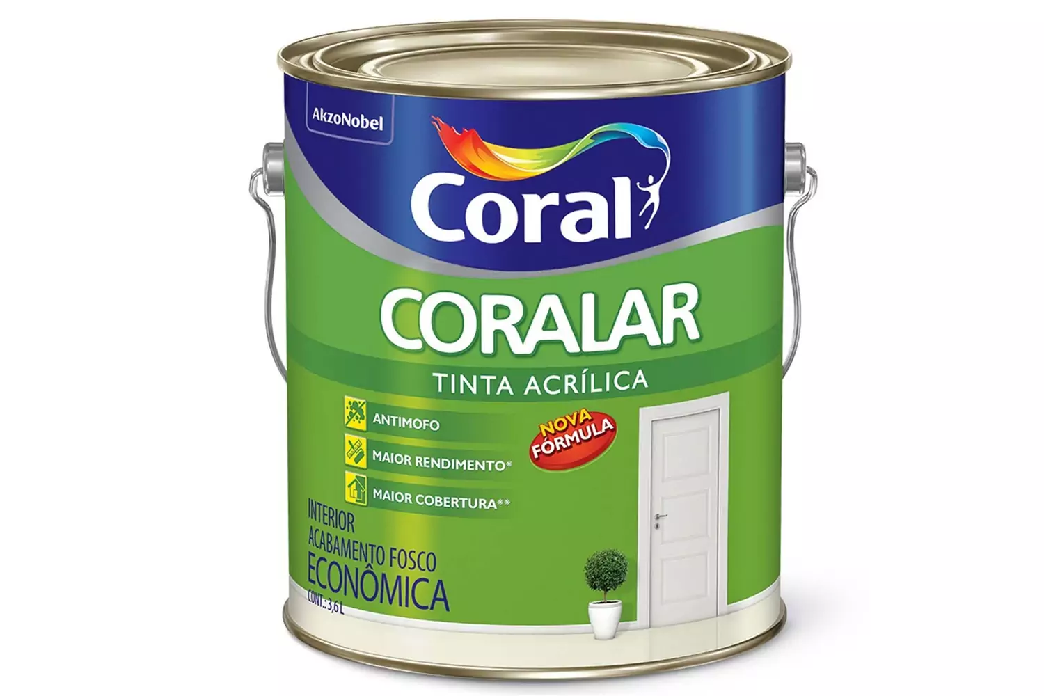 Tinta Acrílica Coralar Branco Gelo 3,6 L Coral