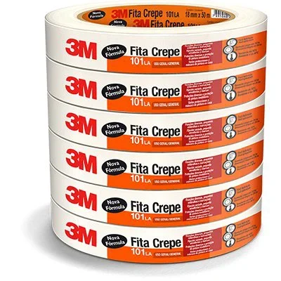 Kit Fita Crepe c/ 6 Rolos  18 mm x 50 m