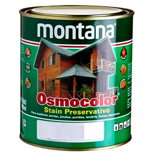 Verniz Osmocolor Stain Branco Neve 900 ml Montana Química