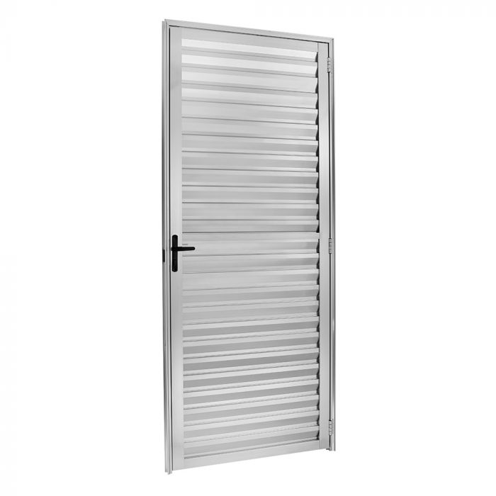Porta Palheta Ecosul Alumínio Brilhante Direito 210 x 70 cm Proex Esquadrias