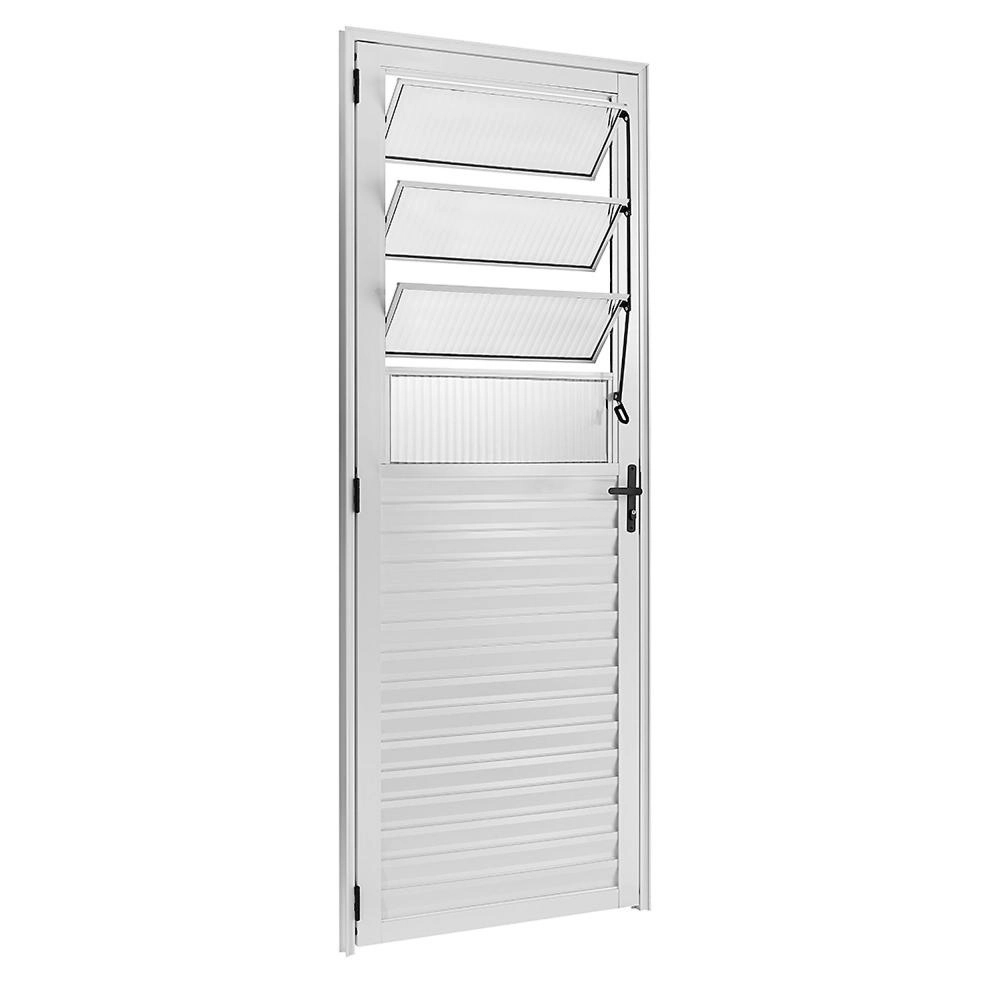 Porta Basculante Vcan Alumínio Branco Esquerdo 210 x 80 cm Proex Esquadrias