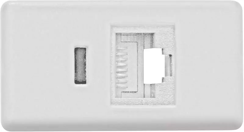 Módulo RJ45 5E 8 Fios Branco Liz/Tablet Tramontina