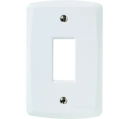 Placa Vertical 1 Conector 4x2 Tramontina Lux² Blanca Tramontina