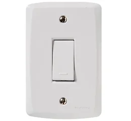 Conjunto 4x2 com 1 Interruptor Simples 10 A 250 V Tramontina Lux2 Branco Tramontina