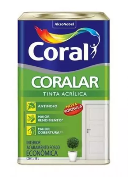 Tinta Acrílica Coralar Palha 18 L Coral