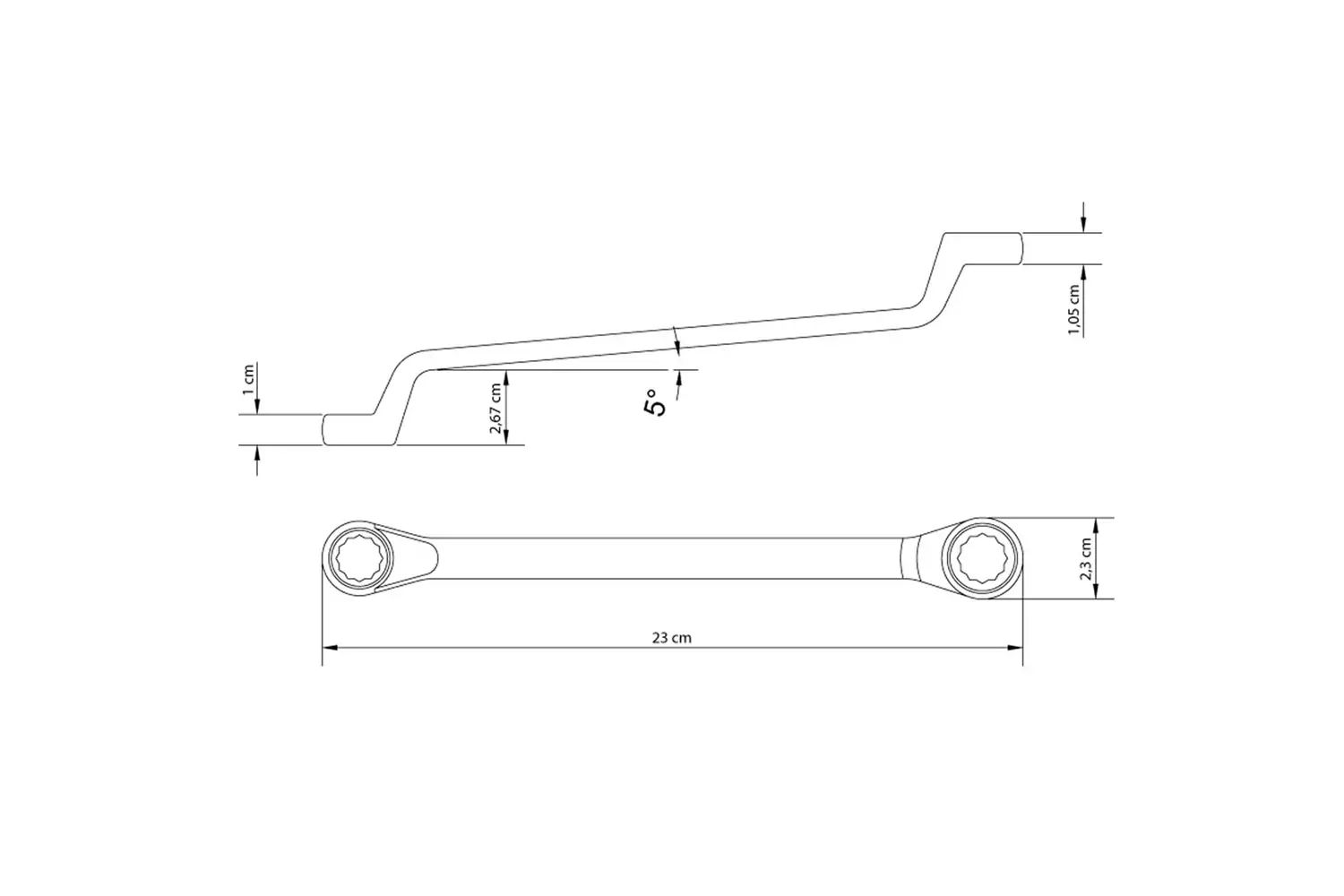 Chave Estrela 14 mm x 15 mm Tramontina