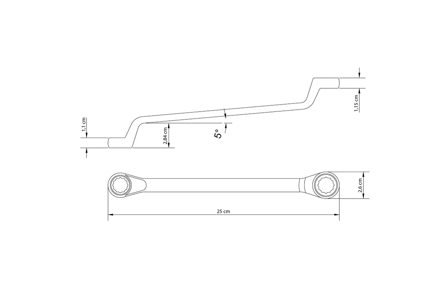 Chave Estrela 16 mm x 17 mm Tramontina