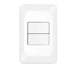 Interruptor Simples Pop Com 2 Seções Horizontais Branco 10A 4X2 Legrand