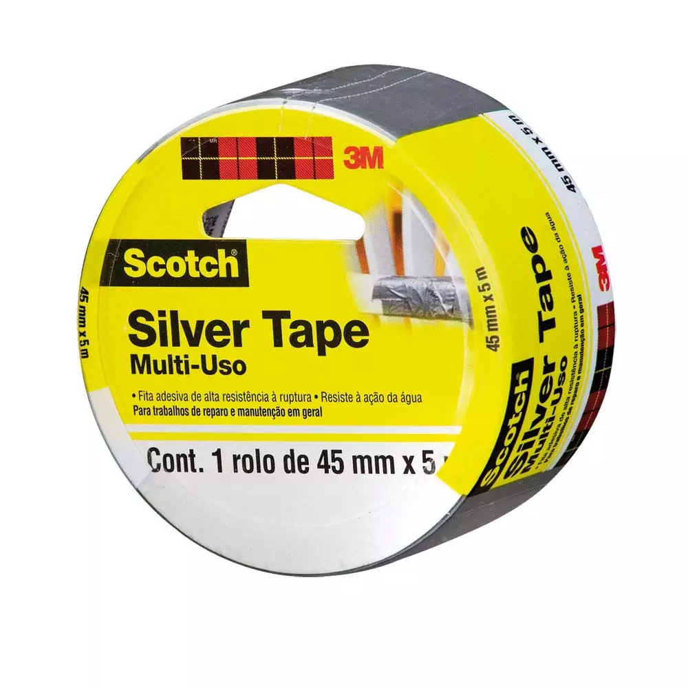 Fita Silver Tape Cinza 45 Mm X 5 M 3M