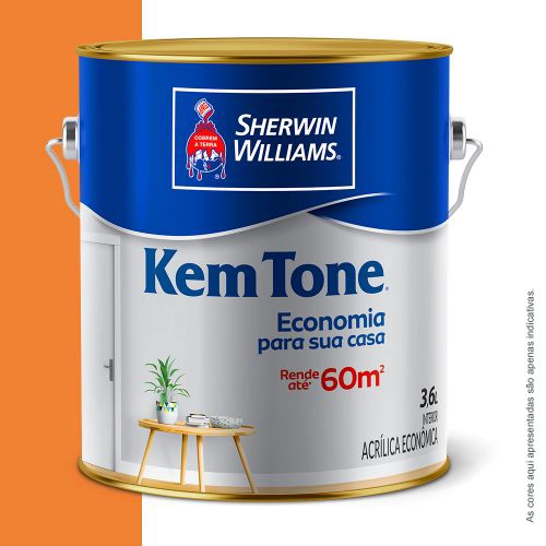 Tinta Acrílica Fosca Kem Tone Cenoura 3,6 L Sherwin-Williams