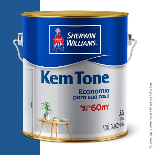 Tinta Acrílica Fosca Kem Tone Azul Índigo 3,6 L Sherwin-Williams