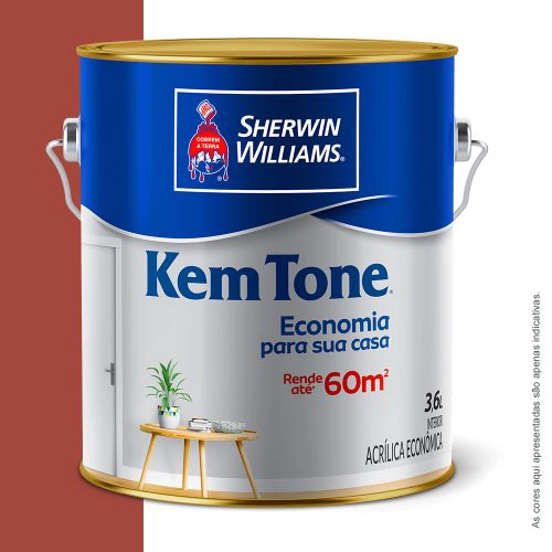 Tinta Acrílica Fosca Kem Tone Vermelho Rústico 3,6 L Sherwin-Williams