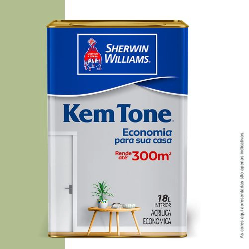 Tinta Acrílica Fosca Econômica Kem Tone Verde Kiwi 18 L Sherwin-Williams