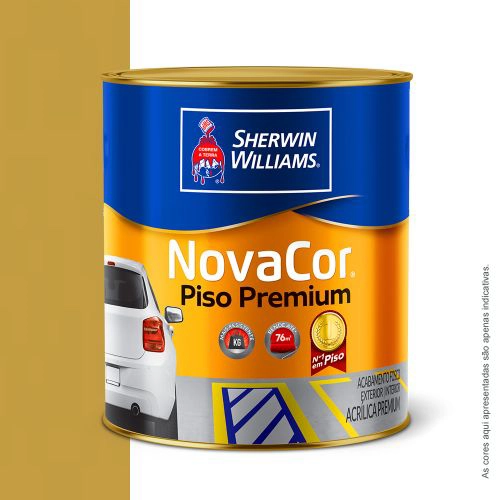 Tinta Acrílica Novacor Piso Mais Resistente Amarelo Escuro 900 Ml Sherwin-Williams