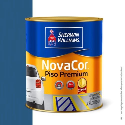 Tinta Acrílica Novacor Piso Mais Resistente Azul 900 Ml Sherwin-Williams