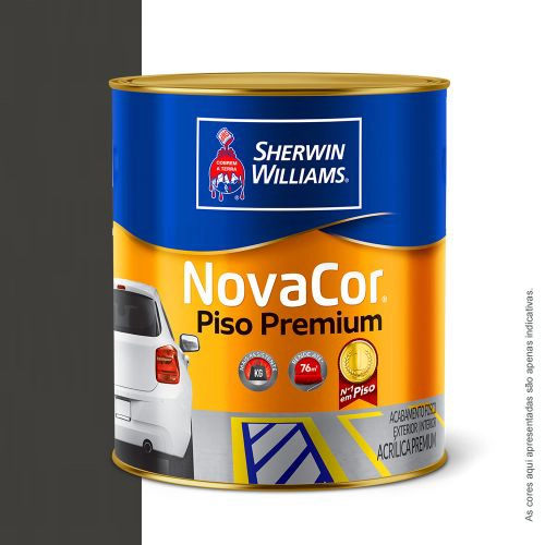 Tinta Acrílica Fosca Novacor Piso Mais Resistente Cinza Chumbo 900 Ml Sherwin-Williams