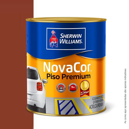 Tinta Acrílica Fosca Novacor Piso Mais Resistente Vermelho 900 Ml Sherwin-Williams