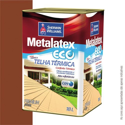 Tinta Metalatex Eco Telha Térmica Cerâmica Ônix 18 L Sherwin-Williams