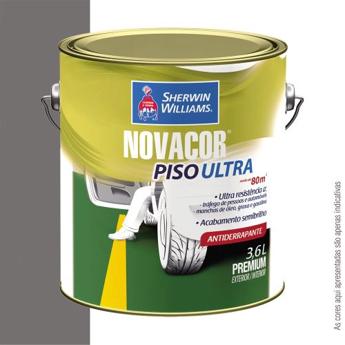 Tinta Novacor Piso Ultra Cinza 3,6 L Sherwin-Williams