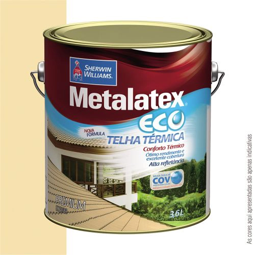 Tinta Metalatex Eco Telha Térmica Pérola 3,6 L Sherwin-Williams