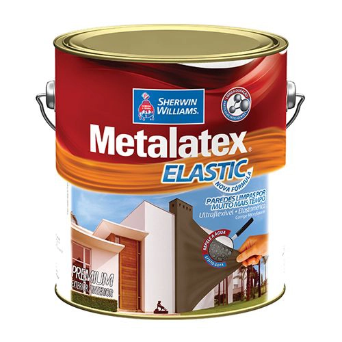 Tinta Elastic Metalatex Acetinado Branco 3,6 L Sherwin-Williams