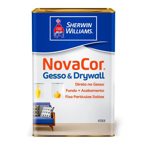 Tinta Acrílica Novacor Para Gesso E Drywall Branca 18 L Sherwin-Williams