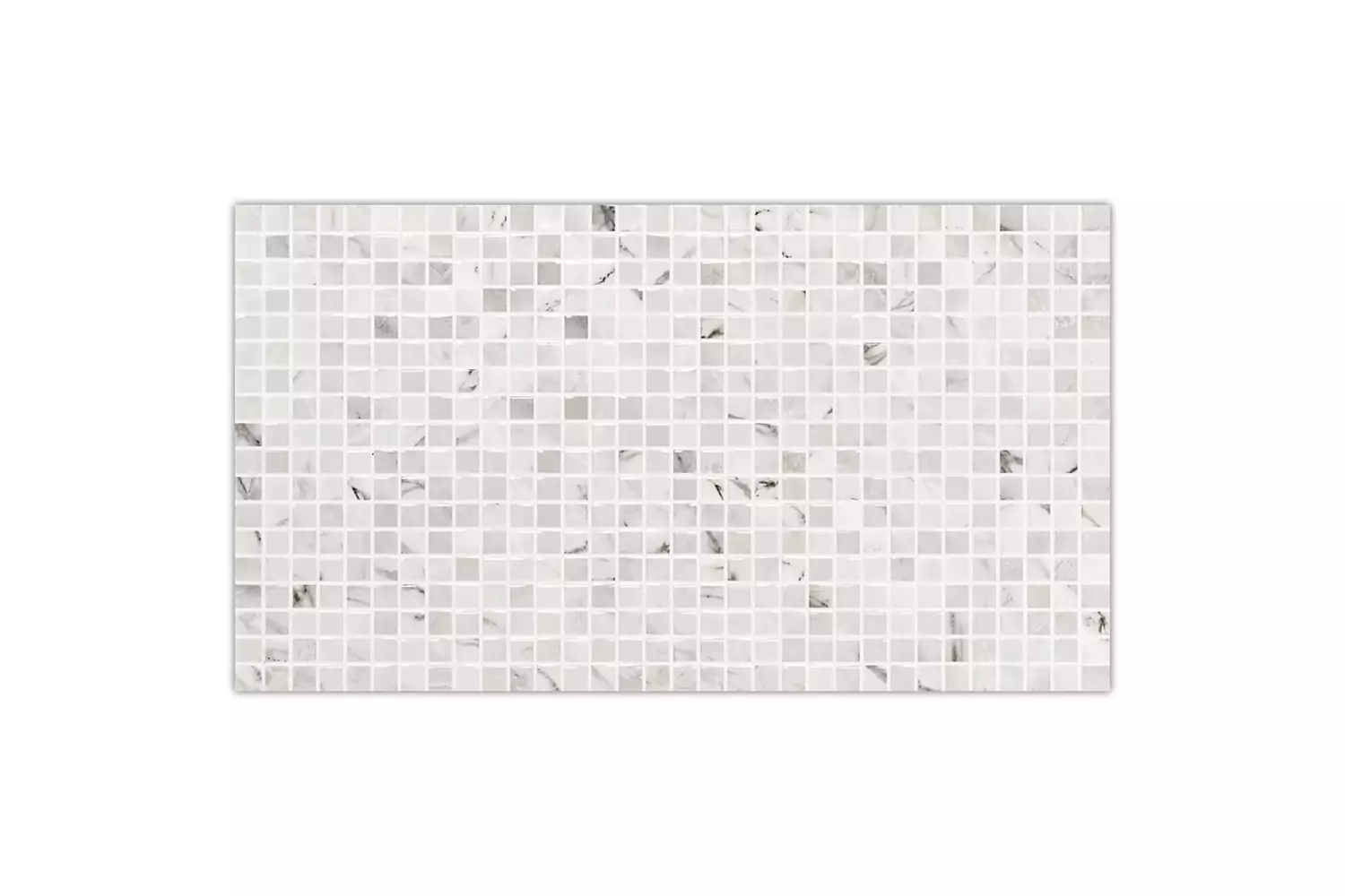 Revestimento Esmaltado Bordo di Marmo com Borda Reta Bianco 30 cm x 54 cm Cerâmica Porto Ferreira