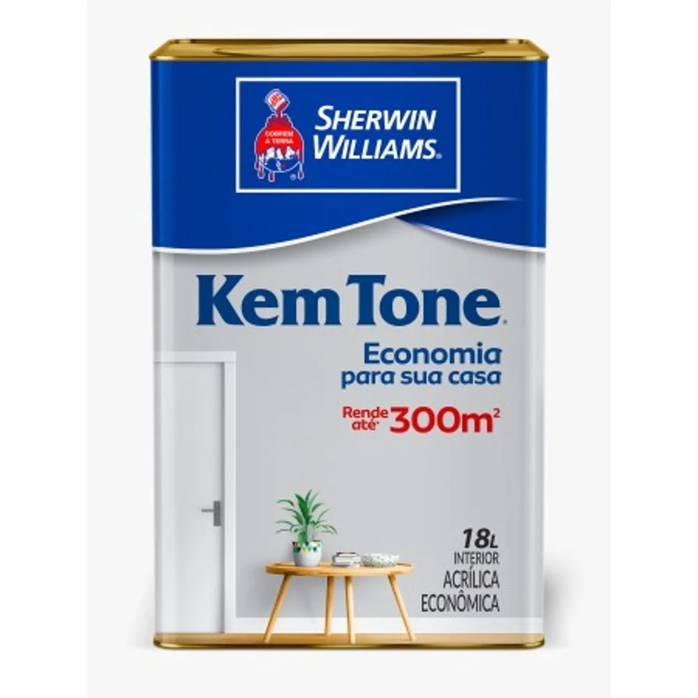 Tinta Acrílica Kem Tone Azul Oceano 18 L Sherwin-Williams