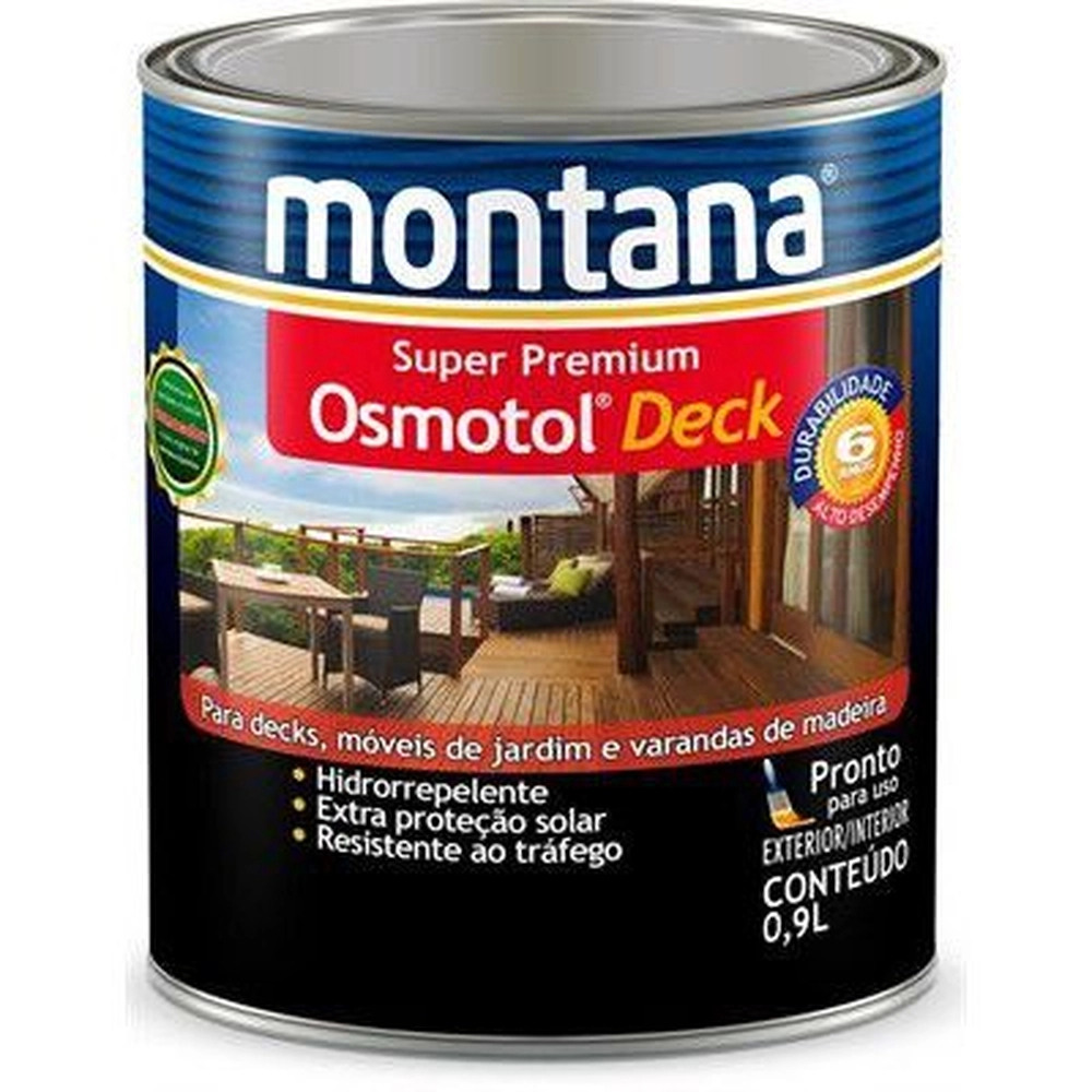 Verniz Osmotol Deck Natural Semi Brilho 900 Ml Montana Química